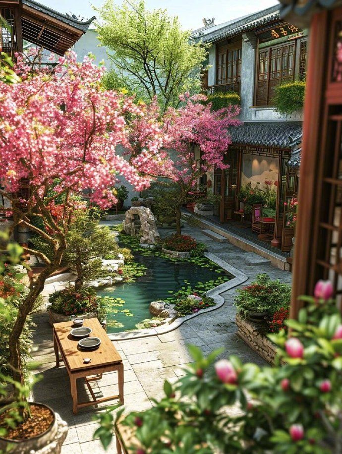 tiểu cảnh nước sân vườn - zions